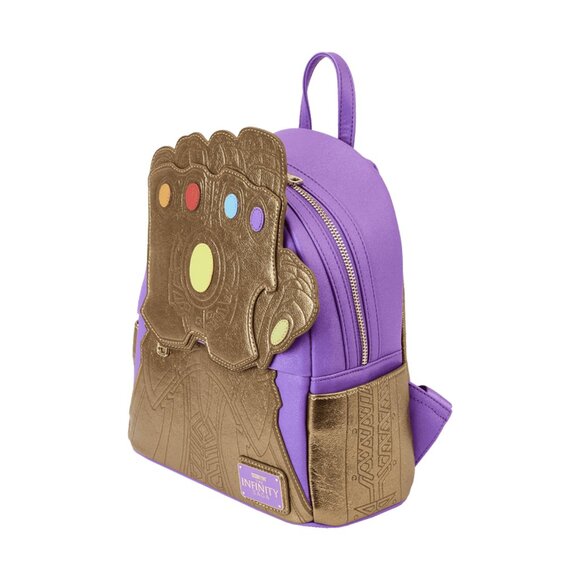 Loungefly Marvel Metallic Thanos Gauntlet Mini Backpack - NWT main image 5